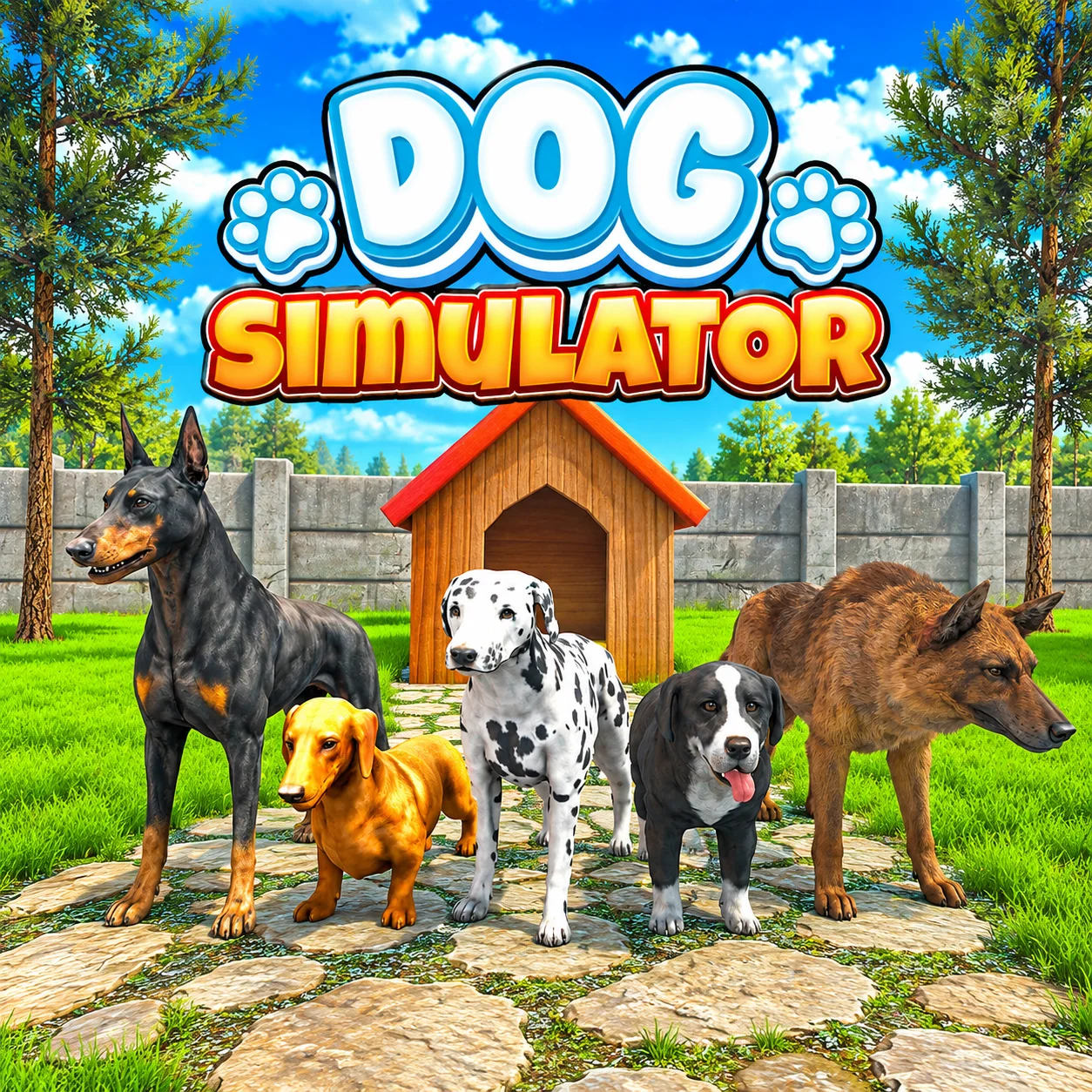 Play Dog Simulator 3D free online