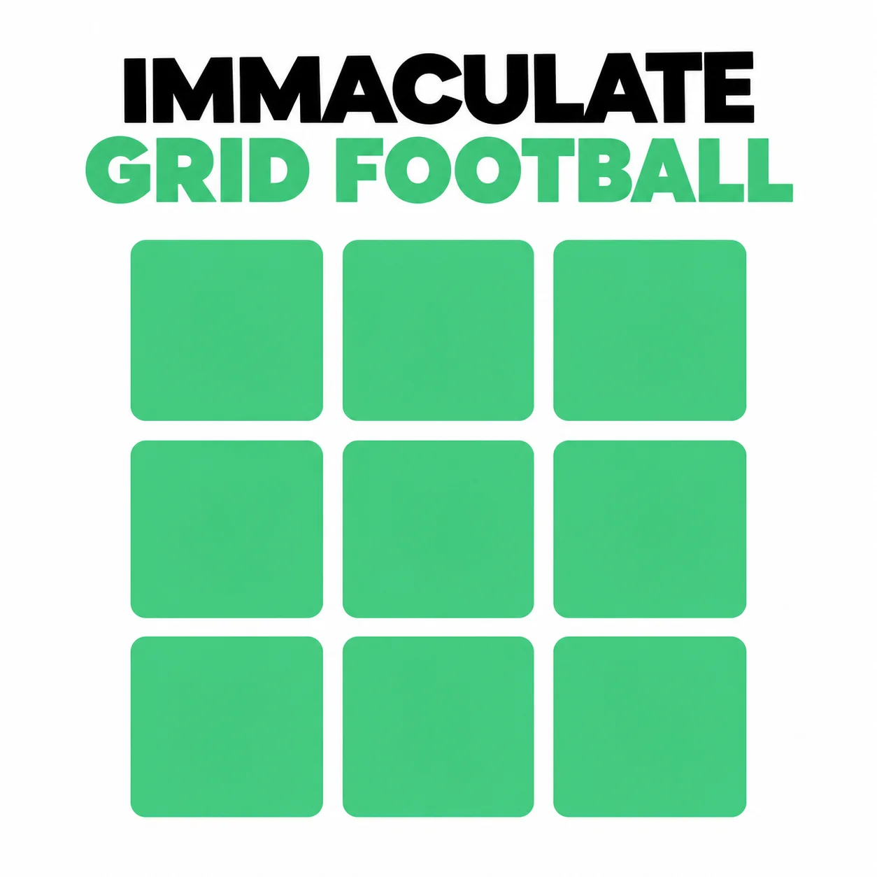 Play Immaculate Grid Football free online