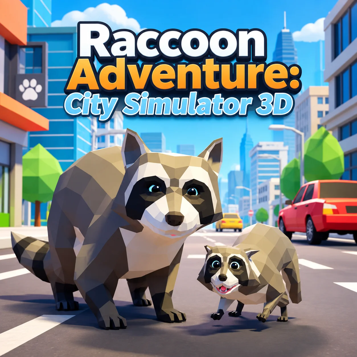 Play Raccoon Adventure City Simulator 3D online